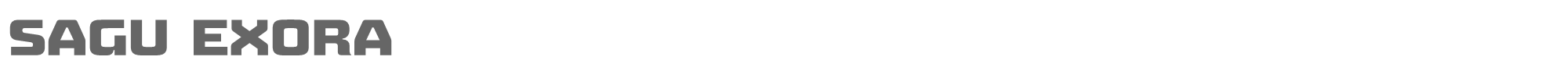 Sample characters Sagu Exora Font